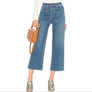Free People Jean Wales Wide Leg in Indigo Blue
